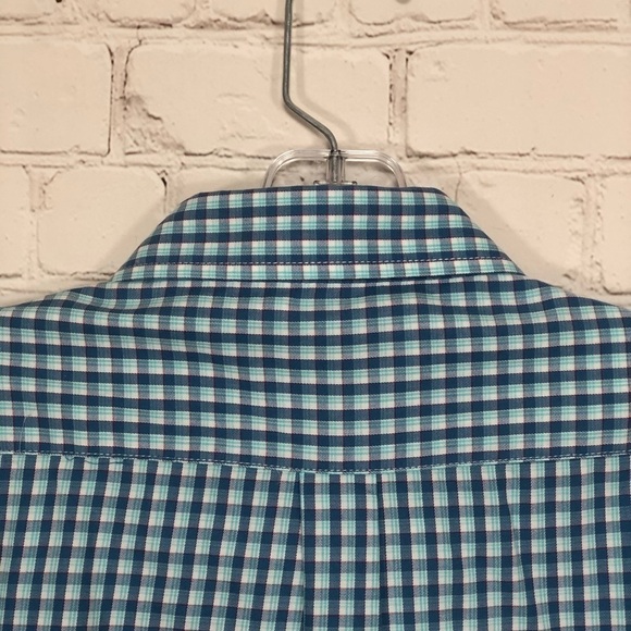 Nat Nast Shirt Mens Medium Blue White Plaid Button Up - Picture 11 of 12